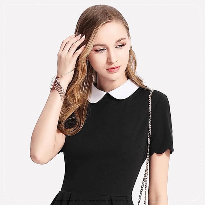 Joyci Women's Decorative Necklace Collar 2-Styles Look Cute Design Clothings Fake Collar Accessories - Image 4